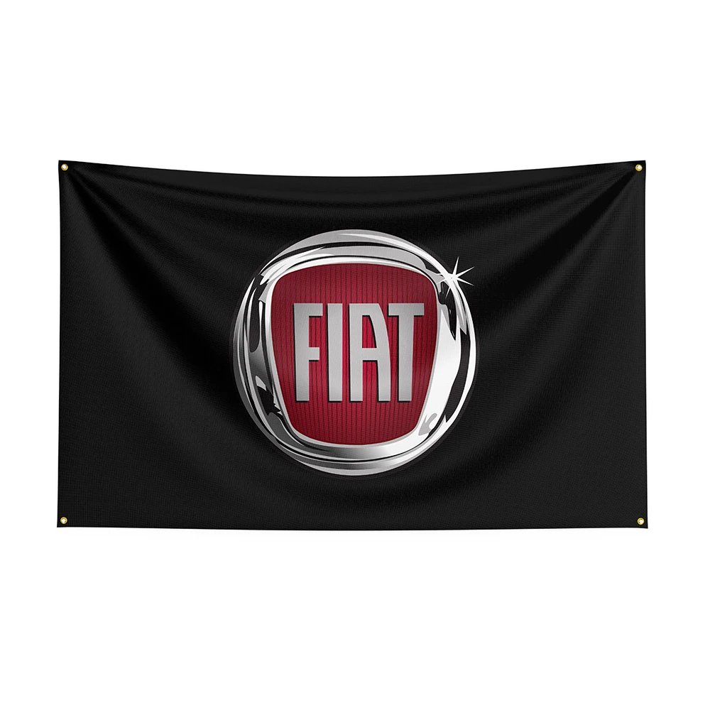 

90x50cm FIATs Flag Polyester Printed Racing Car Banner For Decor ft Flag DecorFlag Banner For Decor