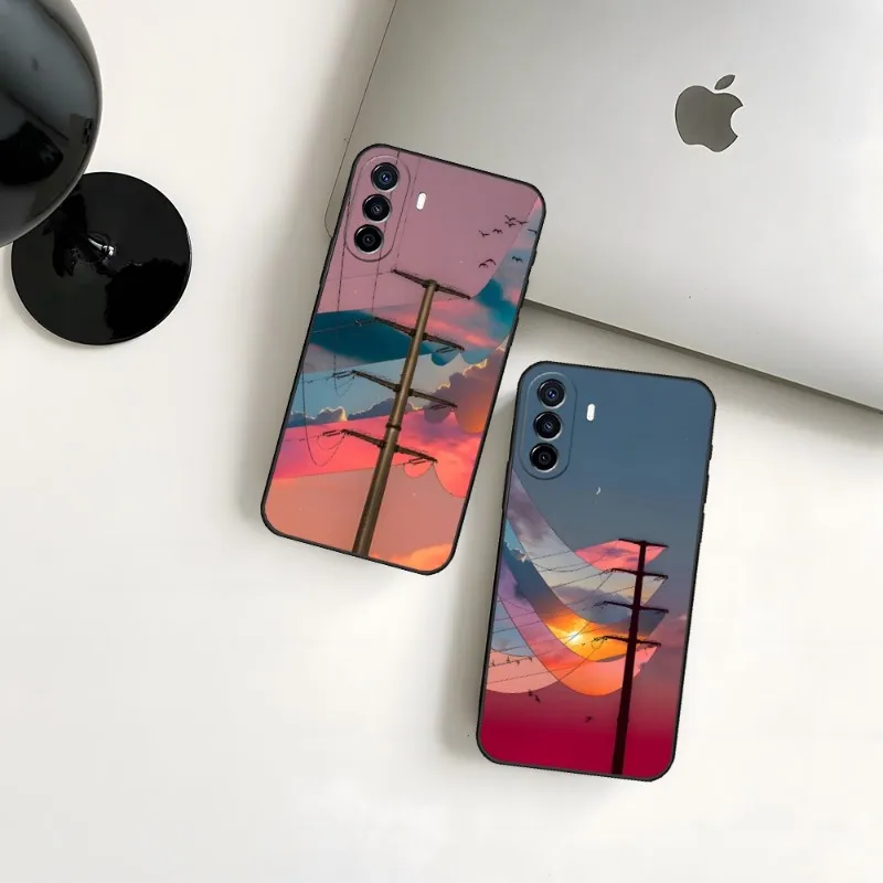 

Anime Landscape Phone Case For HUAWEI Honor 70 Pro Plus 60 50 30 20 10 X SE S Lite I X8 X7 Magic 4 Mobile Phone Cases