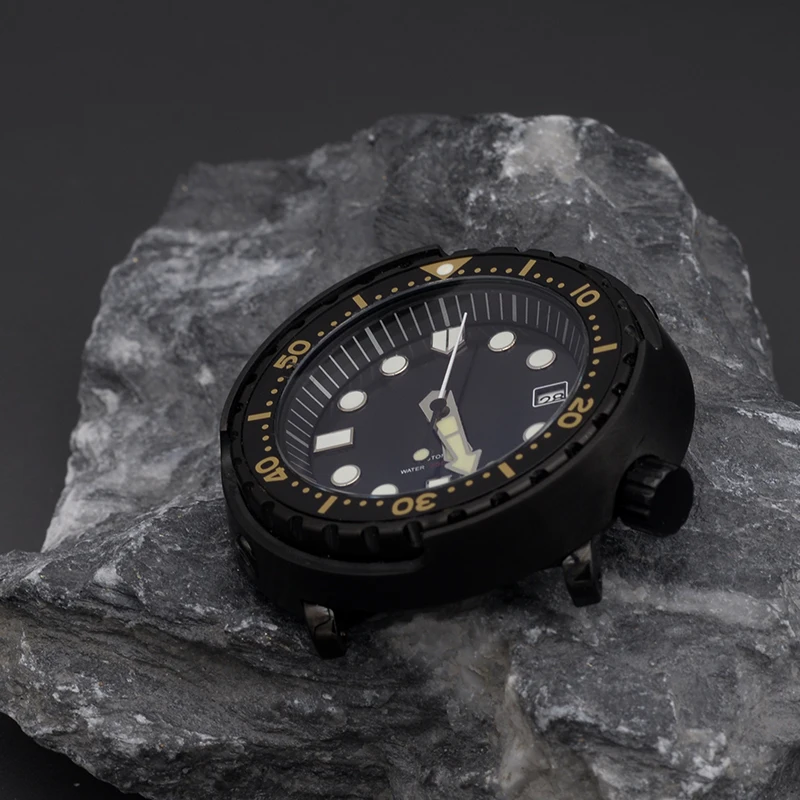 NH35 NH36 Automatic Watches Mod Seiko Tuna Watch 20ATM Waterproof Automatic Wristwatch C3 Green Luminous Sapphire Crystal Watch