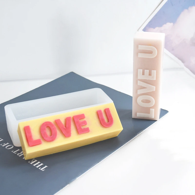 Силиконовая форма для ароматизированных свечей на День святого Валентина 3D