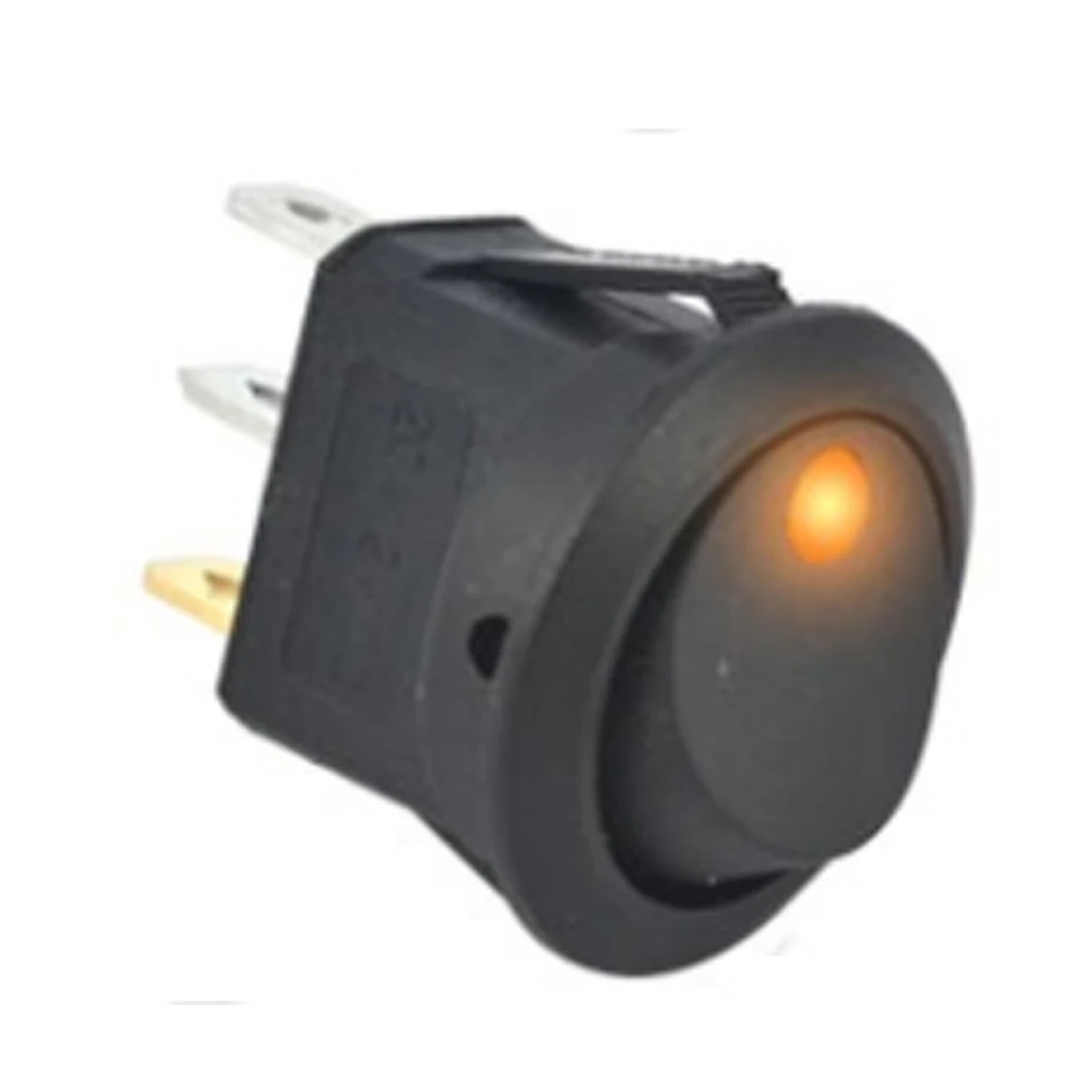 

10Pcs/Set ON/OFF 12V Round Rocker Dot Switch Waterproof LED Light Luminescence Toggle Switches