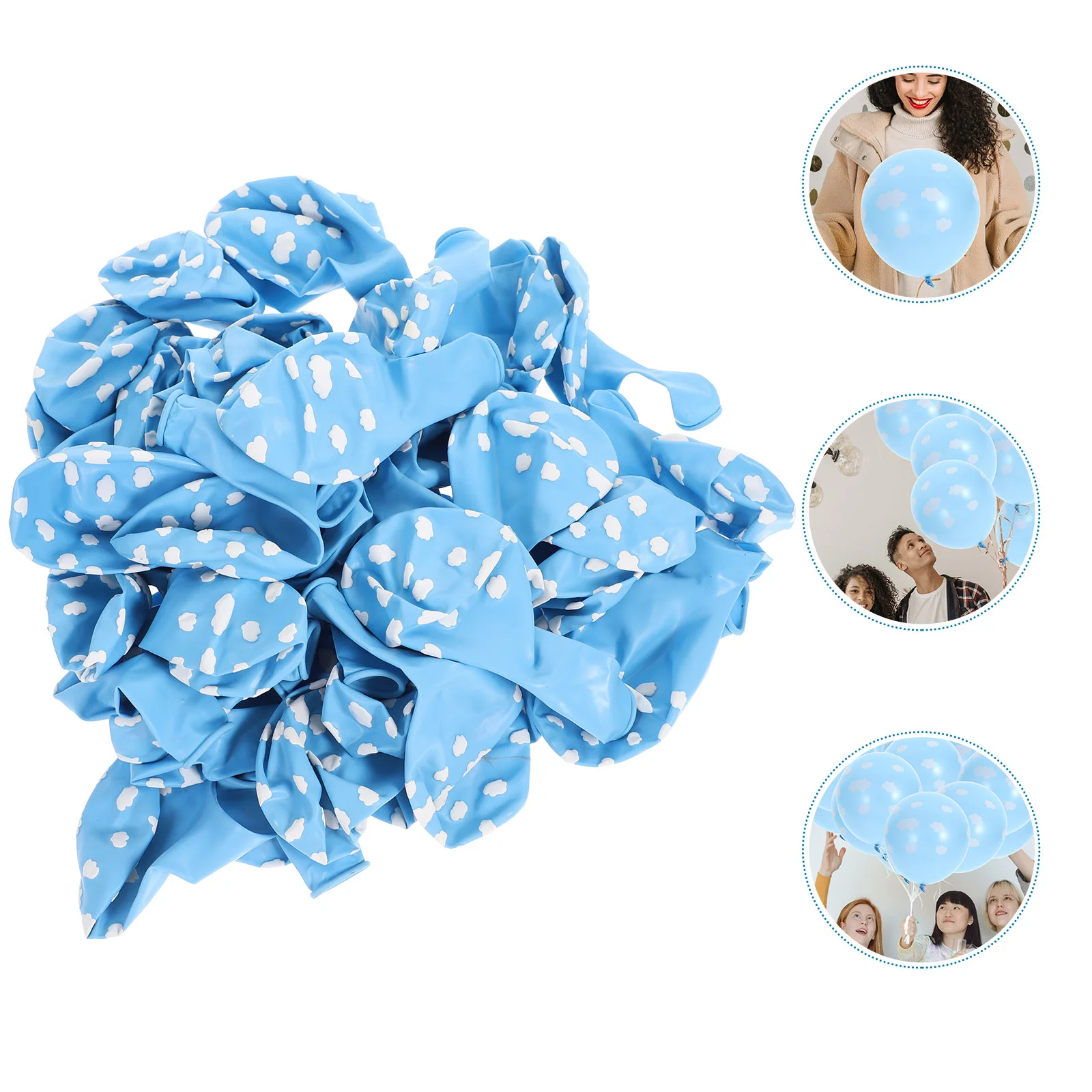 

50 Pcs Bautizo Para Niño Party Supplies Balloons The Clouds M Toddler