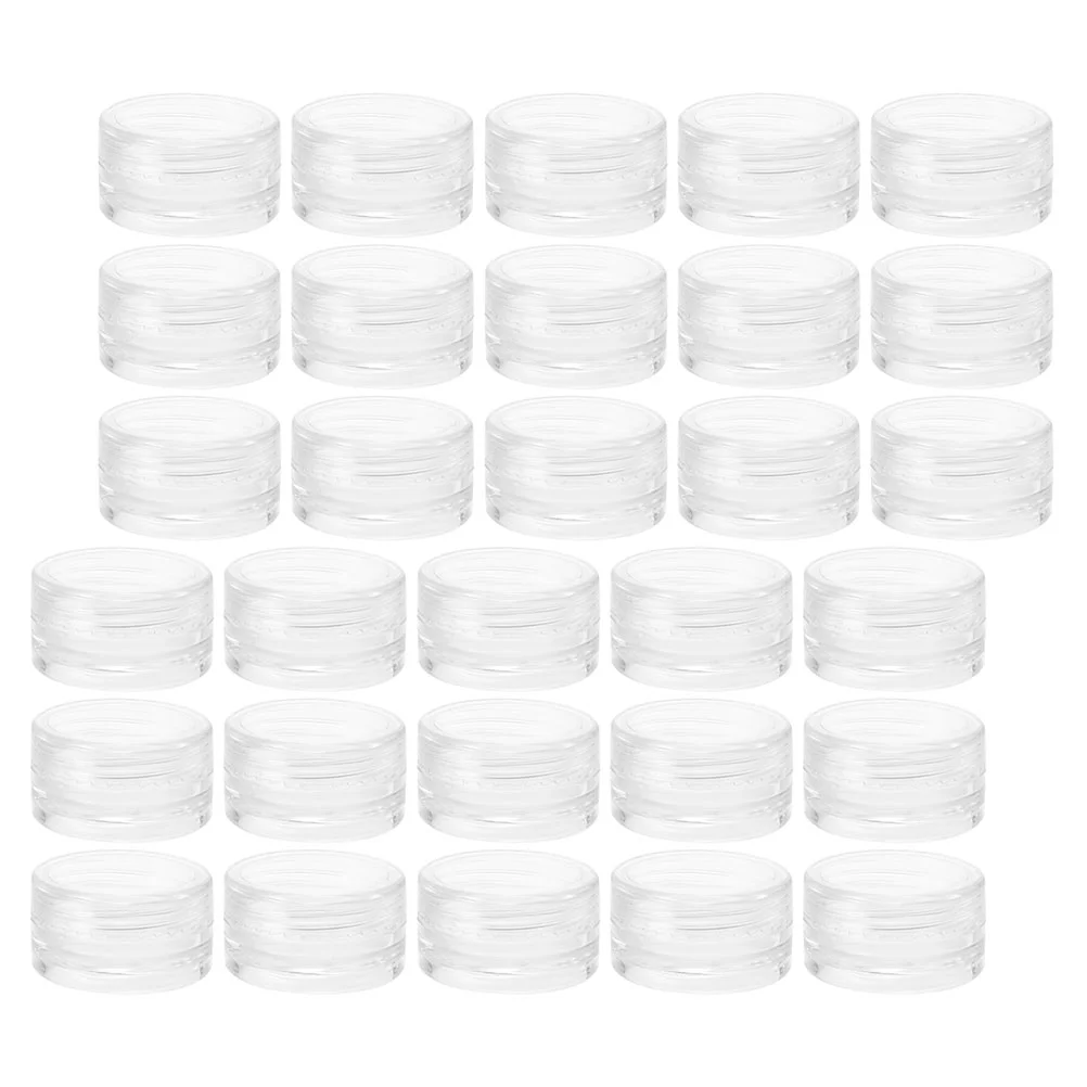 

Jars Empty Containers Cream Lids Sample Container Jar Clear Plastic Travel Bottles Face Case Round Lotion Sets Sub Pot Storage