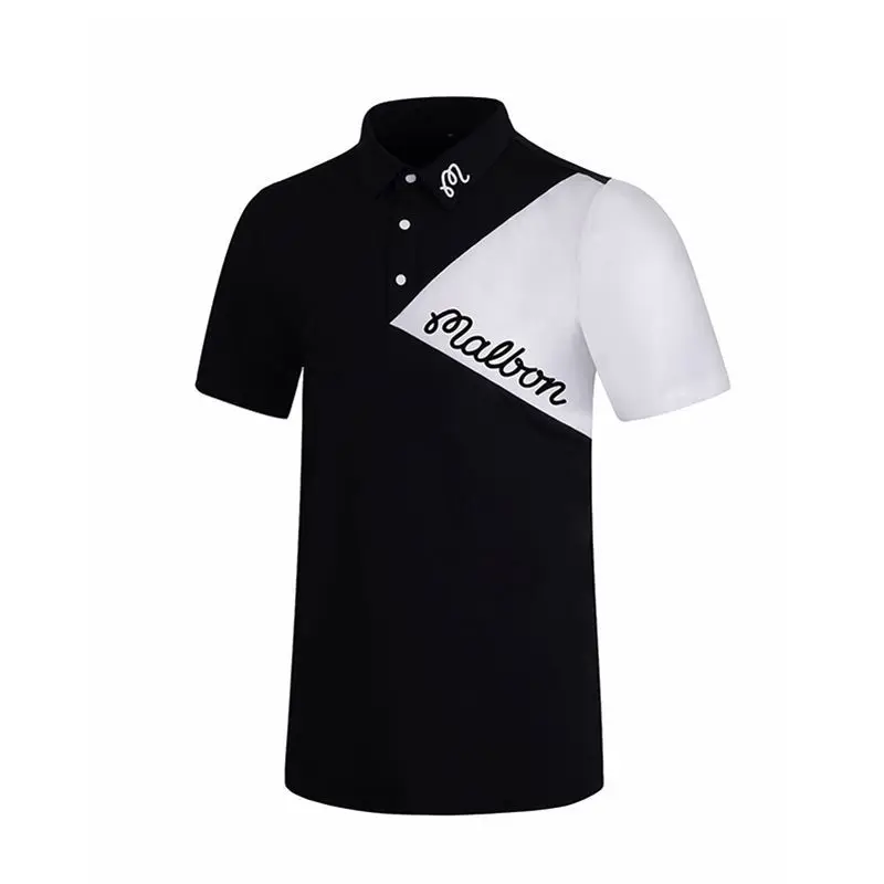 Summer 2023 New Golf Shirts Men's Short-sleeved T-shirt Golf Clothing Outdoor Sports Breathable Loose Sweat-wicking Polo Shirt