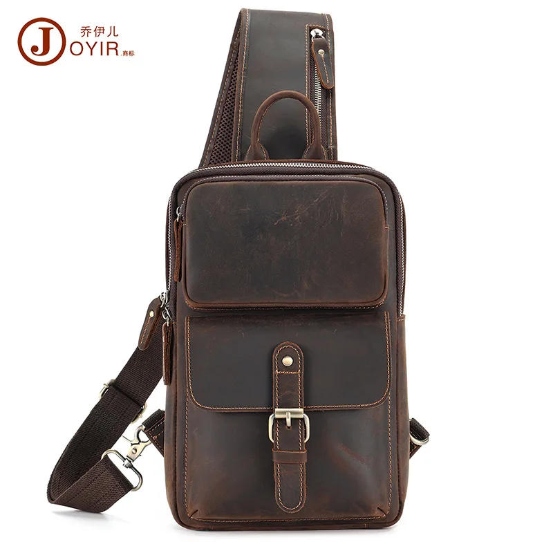 

Vintage Men's Shoulder Bag Outdoor Daily Travel Sling Chest Bag Casual Daypack Crossboby Bag for Men New