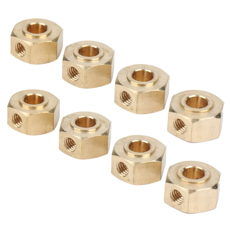 

8 шт Латунь 12 мм шестигранный адаптер ступицы колеса для YK4102 YK4103 YK4082 YK6101 Yikong RC Гусеничный автомобиль обновленные детали