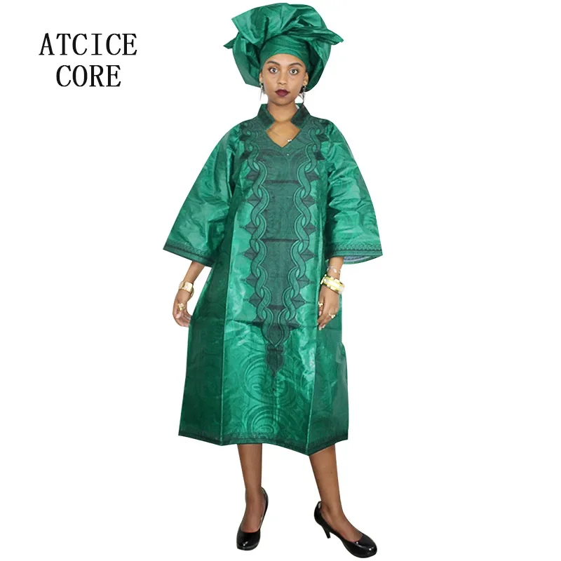 

African Dresses For Women Dashiki African Bazin Riche Embroidery Design Clothing Fashion Dress