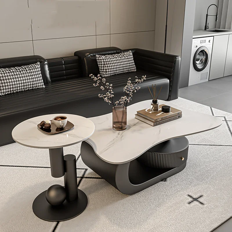 Прозрачный журнальный столик для спальни гостиной эстетический уникальный