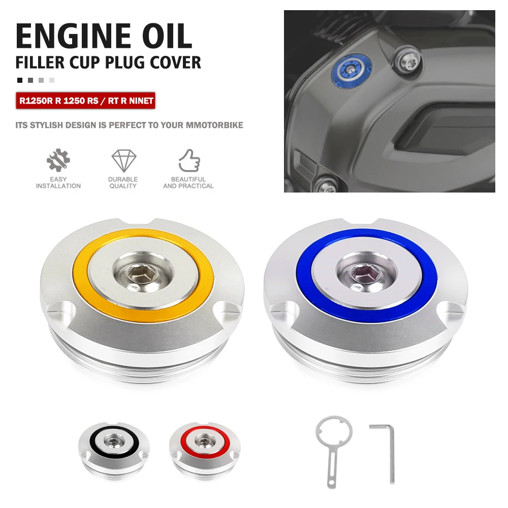 

2023 Motorcycle Accessories Engine Oil Filler Cap For Bmw R1200R R 1200 R LC R1200RT LC R1200S R1200ST R1200GS R1250GS Adventure