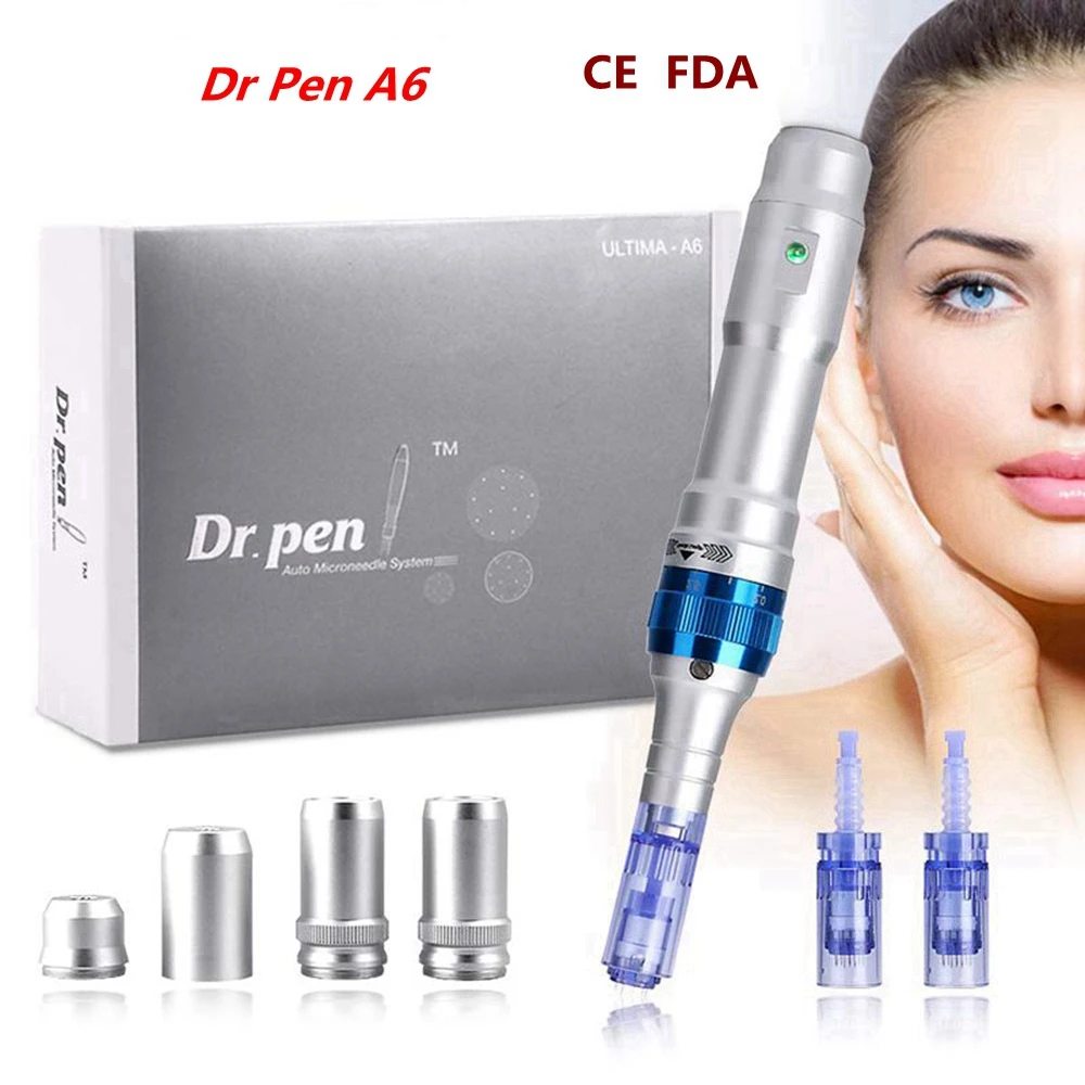 

Electric Dr.Pen A6 Permanente Microblading Tattoo Needles Pen Makeup Machine Eyebrows Eyeliner Lips Micro Needling one battery