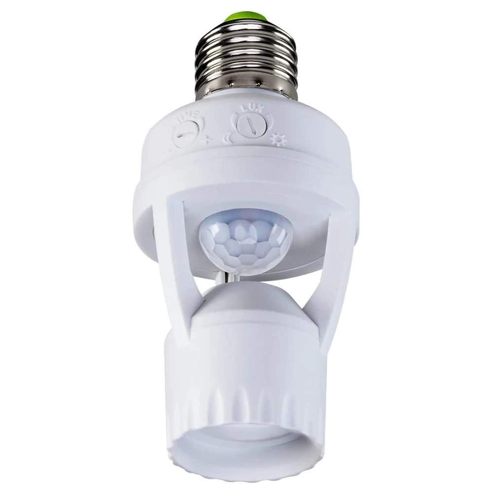 

AC100-240V E26 E27 Converter PIR Motion Sensor Ampoule LED Lights E27 Lamp Base Smart Induction Bulb Socket Lamp Holder Switch