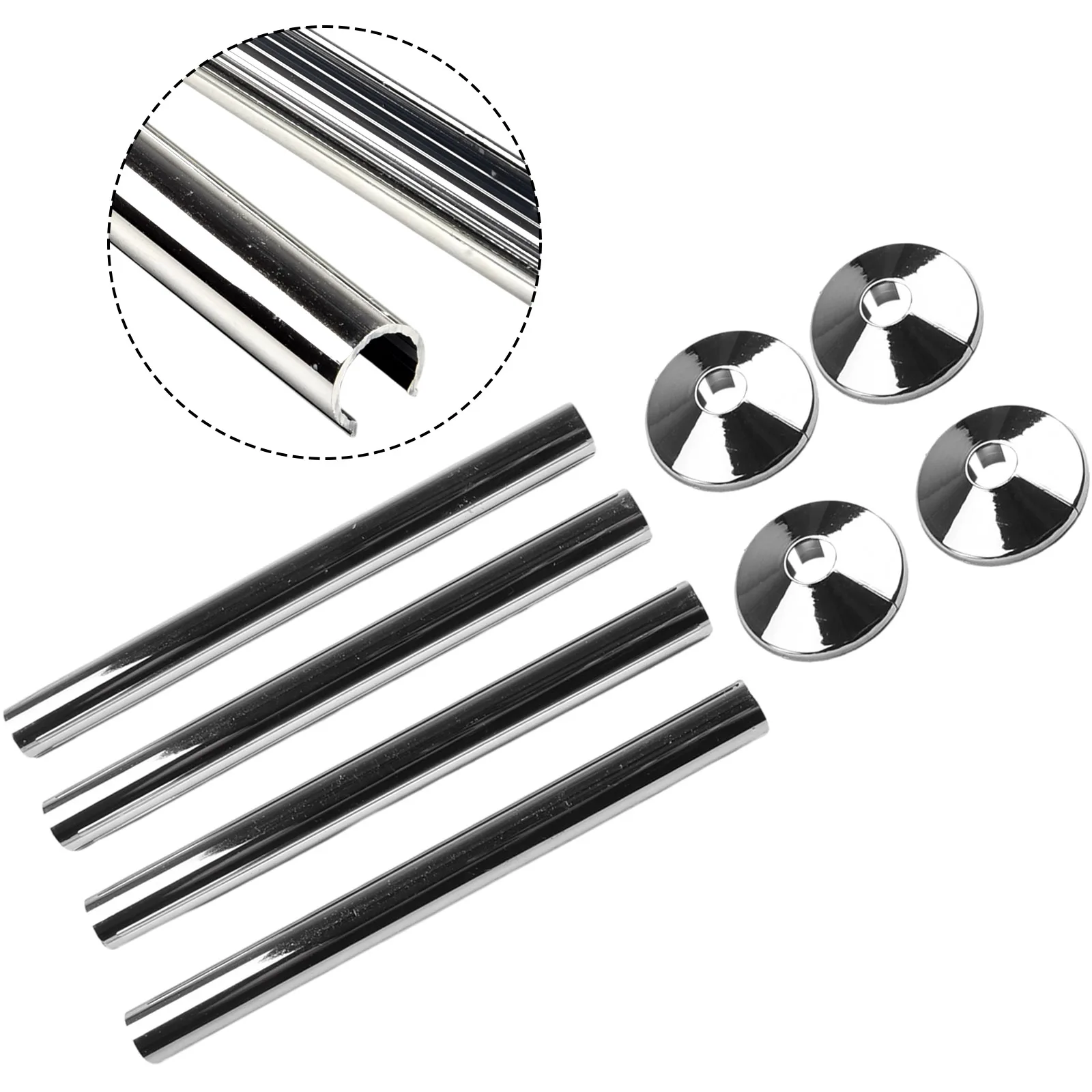 

Upgrade Your Radiators with Stylish and Functional Pipe Covers Set of 8, Perfect Fit for 15mm Pipes, Hassle Free Installation