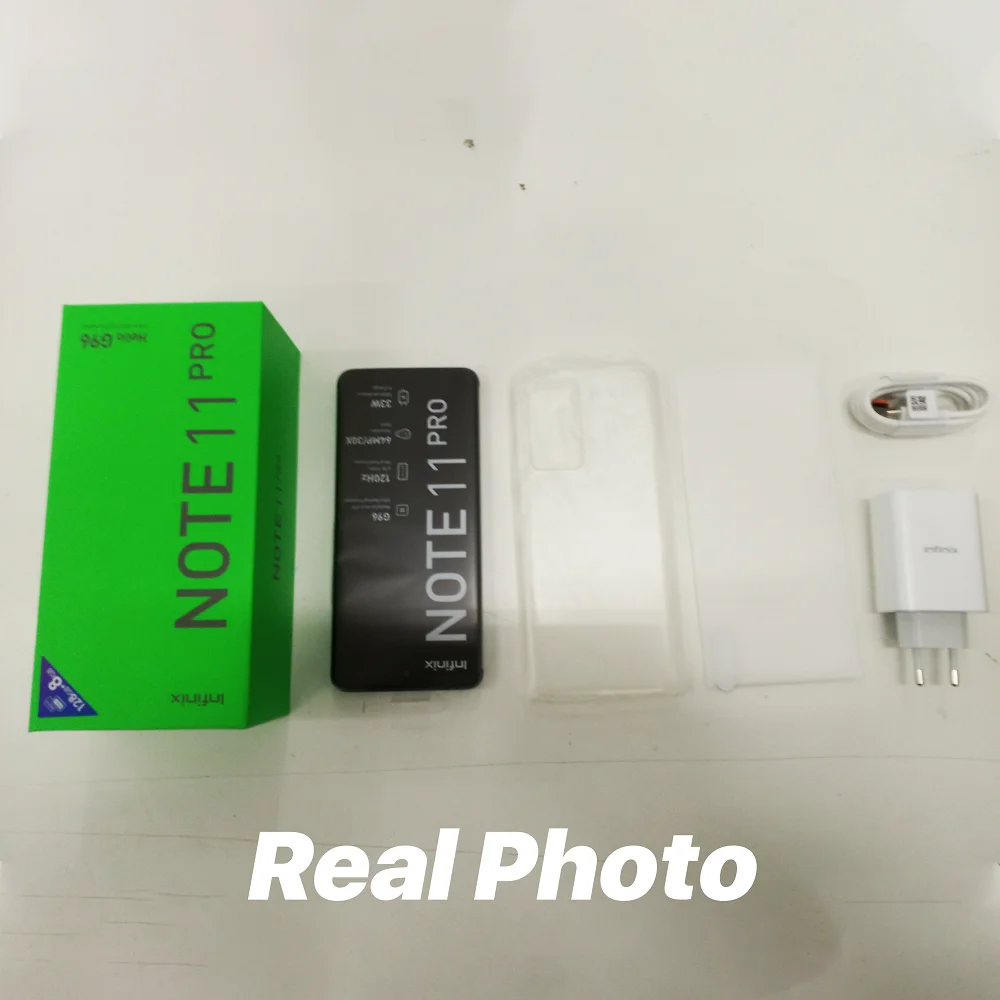 Infinix NOTE 11 PRO Helio G96 8+128GB Cell phone 6.95inch Display Smartphone 64MP Camera 33W Super Charge Global version |