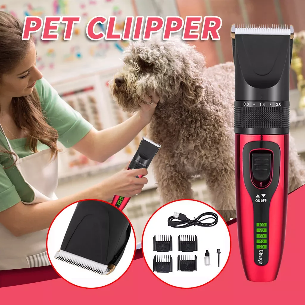 

NEW2023 Low Dog Clippers Set Kits Noise Hair Quiet Grooming 20ML Pet Clippers Dog Grooming