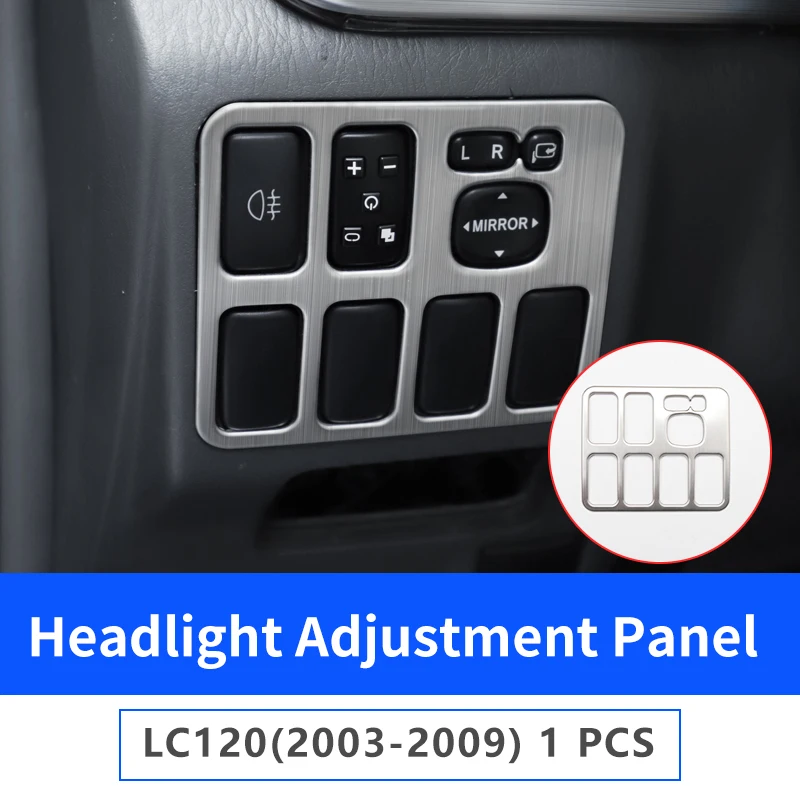 

Для Toyota Land Cruiser Prado 120, панель коробки передач, кондиционер, декоративная ручка для выхода воздуха, внутренняя модификация против царапин