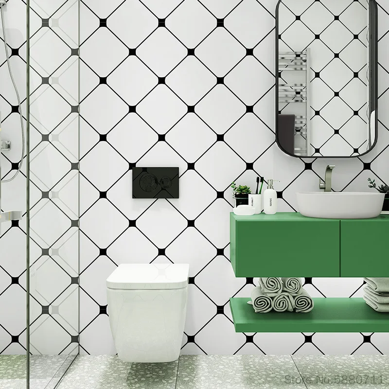 pvc new kitchen waterproof stickers oil resistant pearl paint laser stove kitchen cabinet self adhesive wall sticker diy wallpap free global shipping