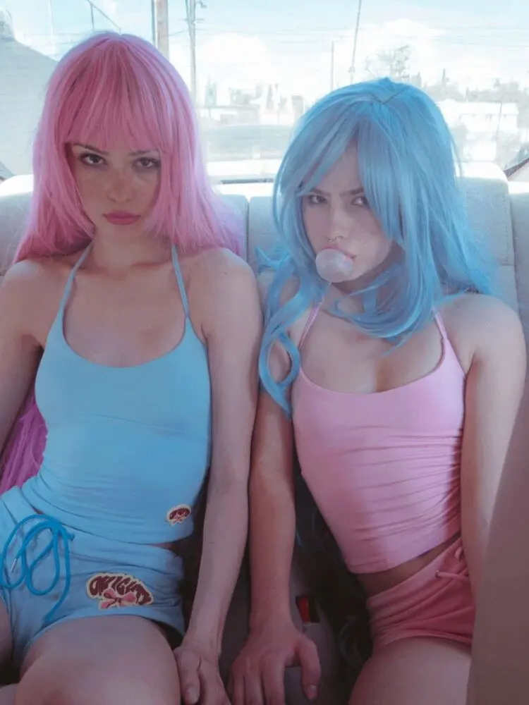 Женский эстетический комплект майки и шорт Emo Girl Camisole Top Crop Vintage Corset Tank Baby Tee Punk Y2k