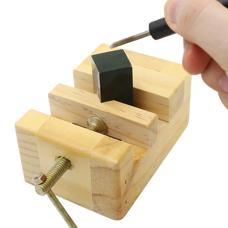 

Wood Flat Vise Mini Clamp-on Bench Vise Flat Tongs Woodworking Carving Engraving