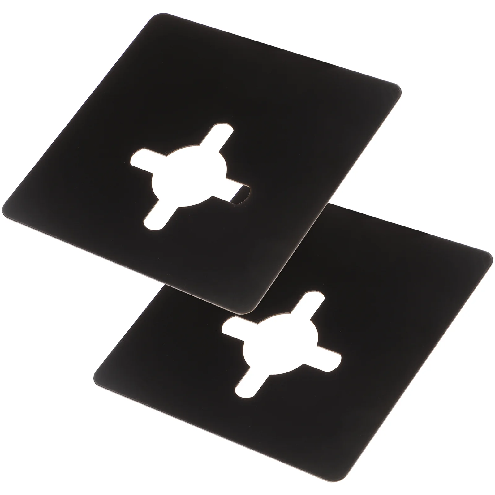 

2 Pcs Braces Kit Front Door Reinforcement Strike Plate Door Lockset Filler Plate Door Knob Cover Plate