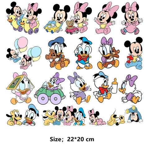 Термопереносные наклейки Disney Микки и Минни
