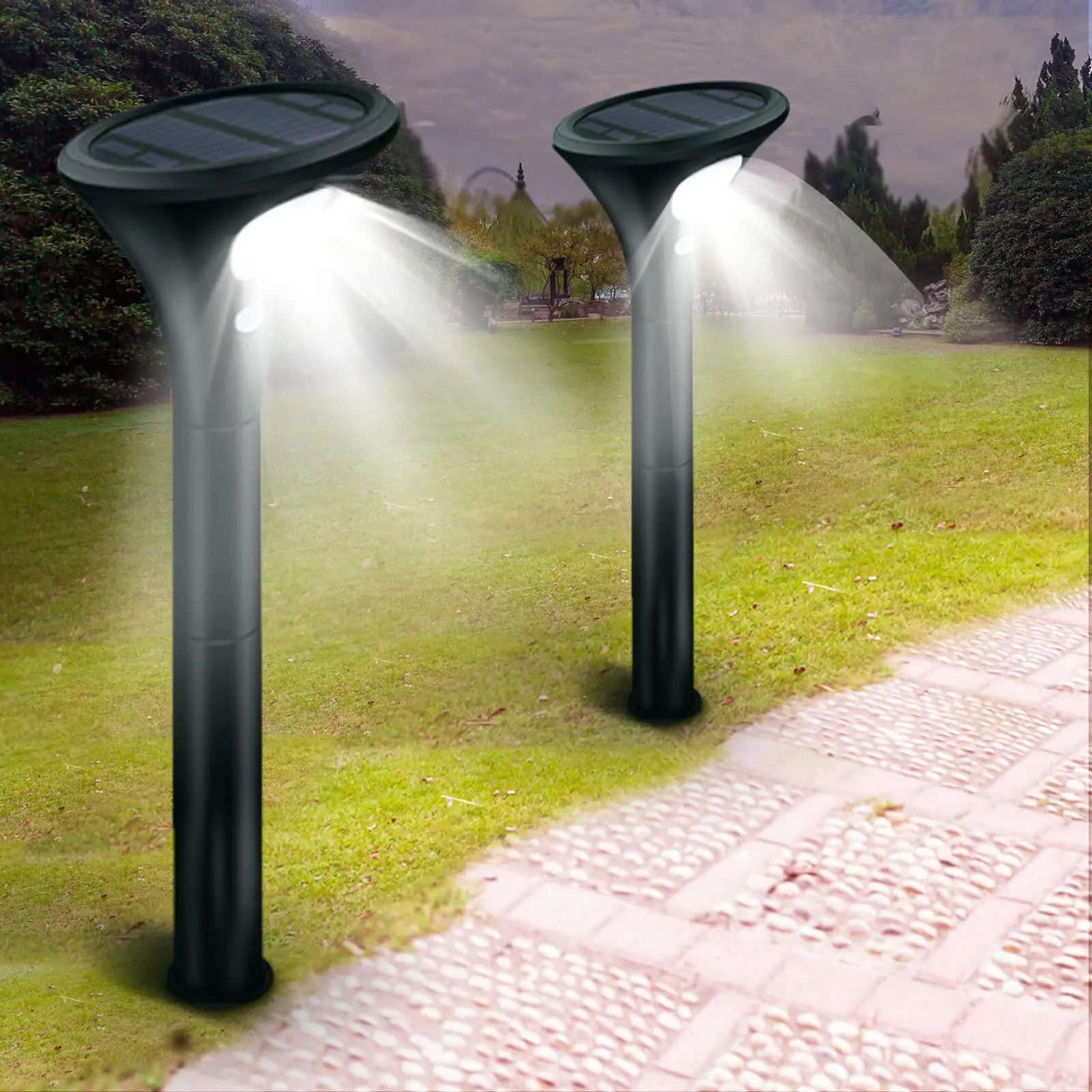 Solar Light Outdoor RGB Waterproof Motion Sensor Ground Lamp Solar Path Lights LED Lighting for Lawn Yard Garden Landscape