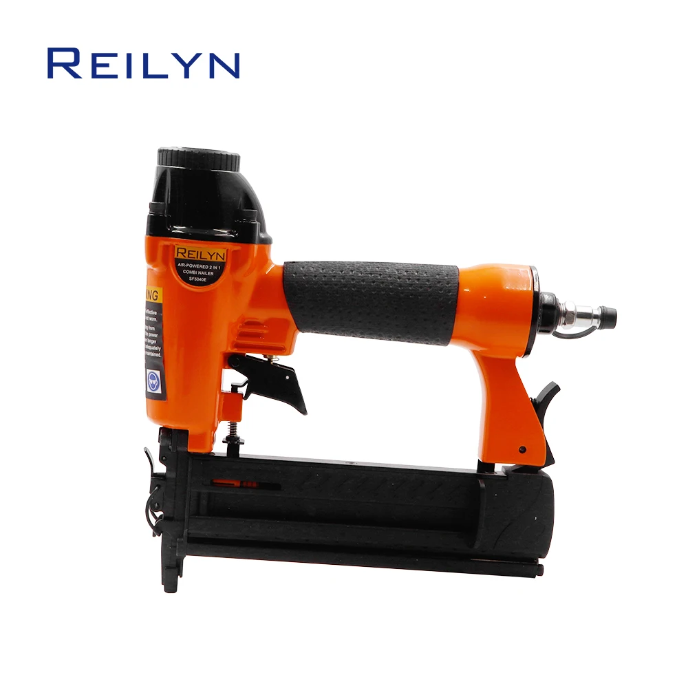 

Reilyn 2 in 1 18GA Brad Pneumatic Nail Gun for Roofing Furniture Decorating Sofa Fix Wood Frame Air Nails Tool