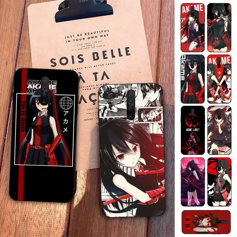 

Anime Akame Ga Kill Phone Case for Redmi 5 6 7 8 9 A 5plus K20 4X S2 GO 6 K30 pro