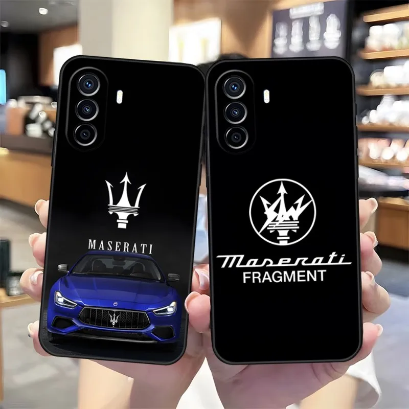 

Спортивный автомобильный телефон Maserati, роскошный дизайн для Honor 70 50 60 X8 X7 30 9 20 10 20I 20S 10i Pro Plus Lite, задние чехлы