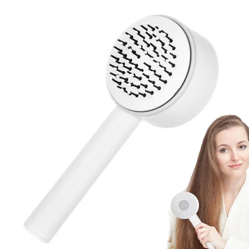 

Detangling Hairbrush Detangling Comb Brush With Retractable Bristles Portable Hairdressing Brush With Smooth Bead Head For Head