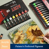 professional 122430 colors acrylic paint set 12ml hand painted wall drawing craft painting pigment set for art supplies