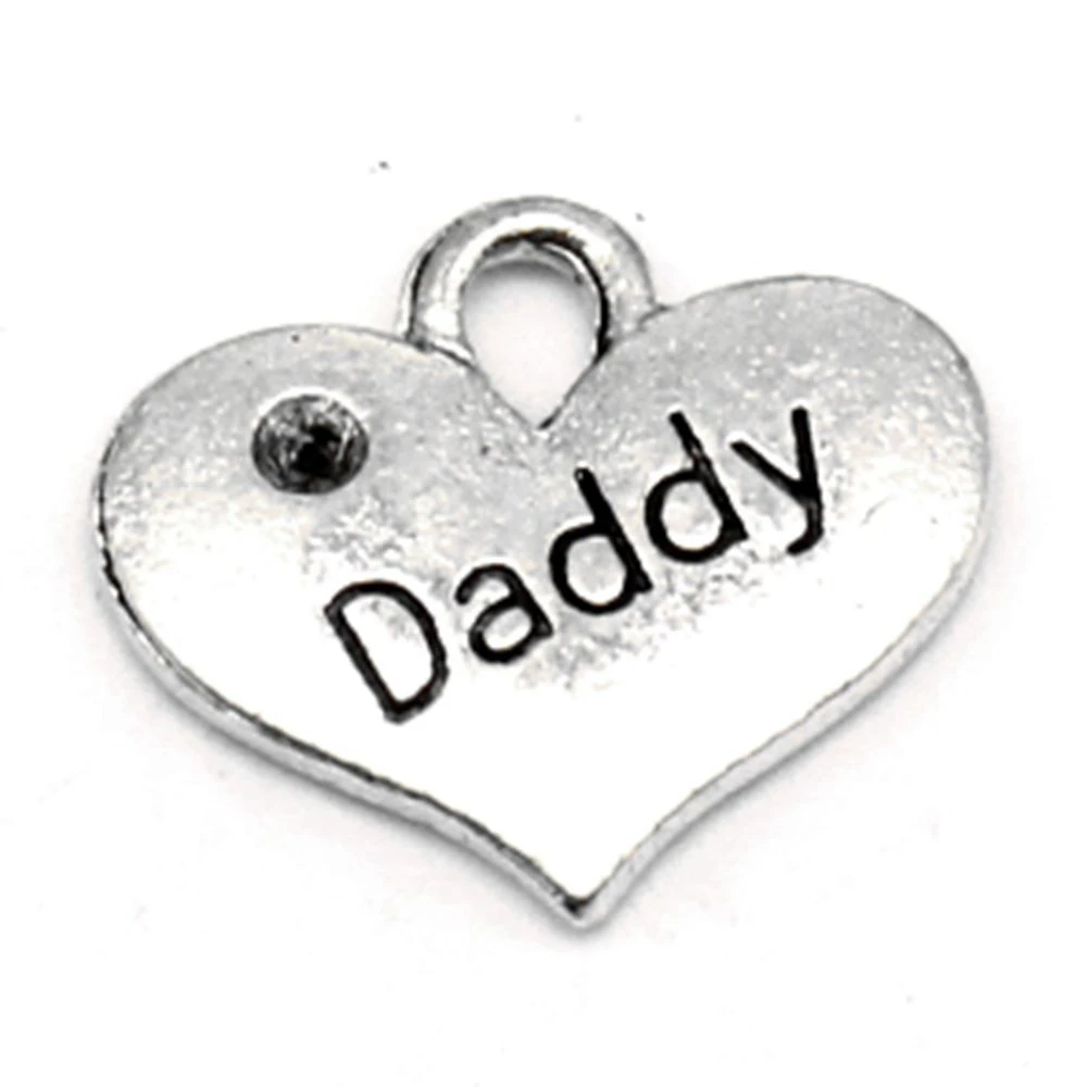 

Love Daddy Charm For Making Jewelry Diy Finding 30pcs 15x27mm