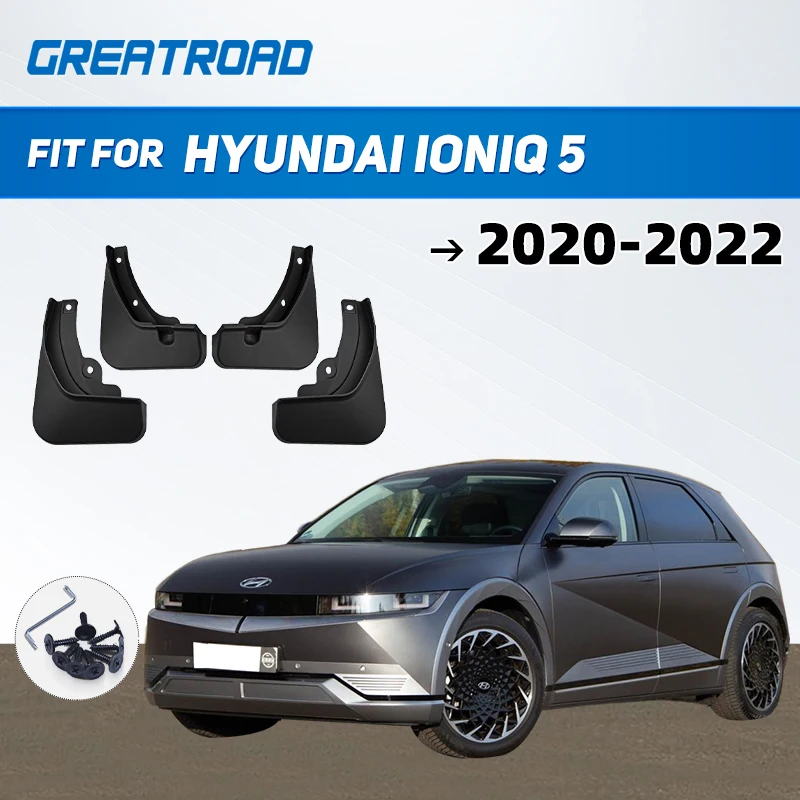 

Для Hyundai IONIQ 5 2020 2021 2022 2023 2024 брызговики брызговики передние и задние колеса крылья автомобильные аксессуары 4 шт.