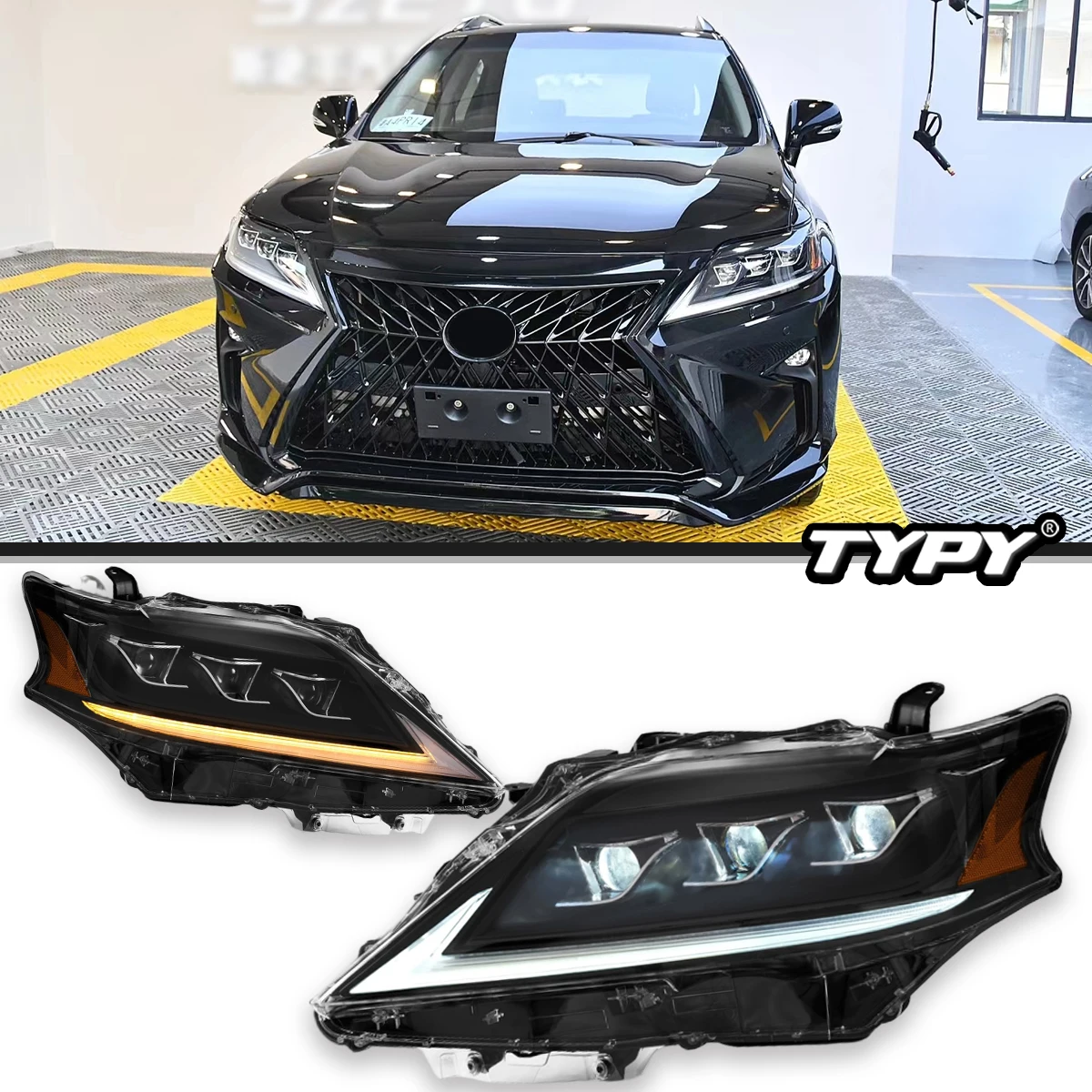 Автомобильные фары светодиодные для Lexus RX270 RX300 RX350 RX450h 2013-2015 третьего поколения