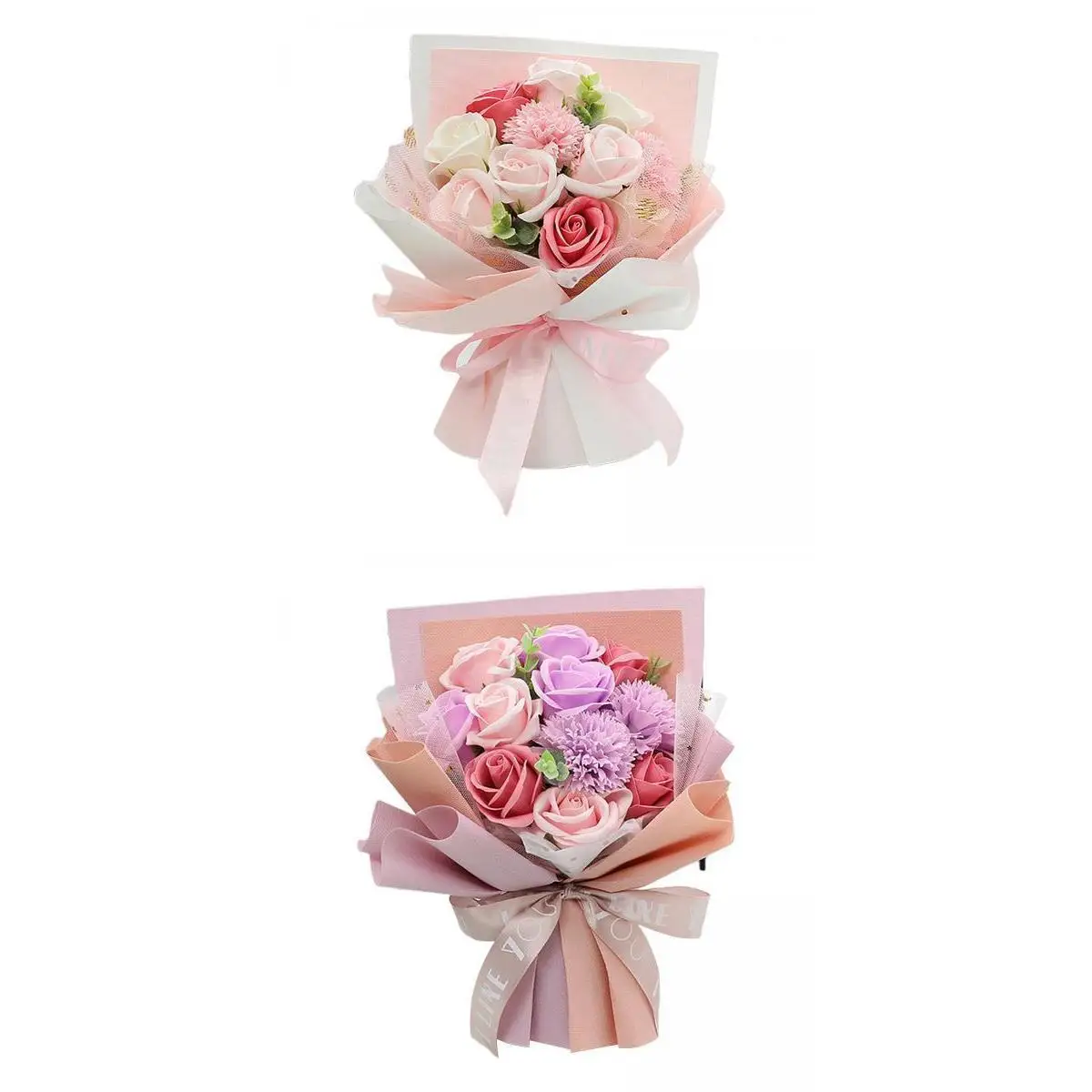 

22pc Carnation Soap Bouquet Flower Decor Gift for Mother Valentine's Day