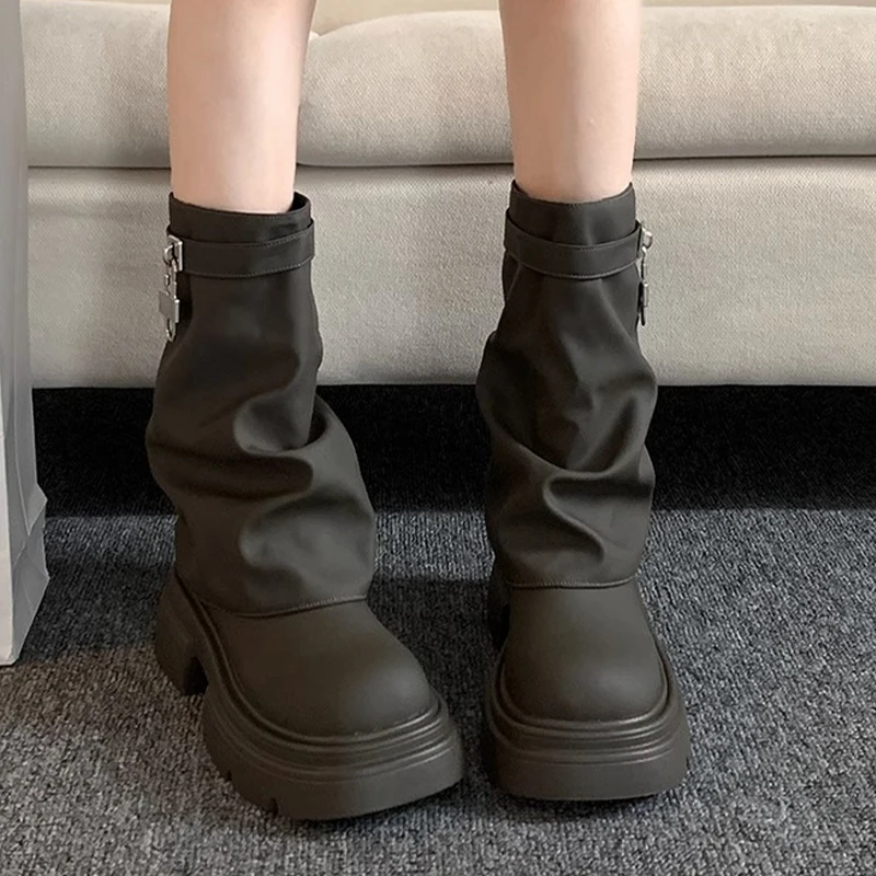 Ботильоны челси женские на платформе