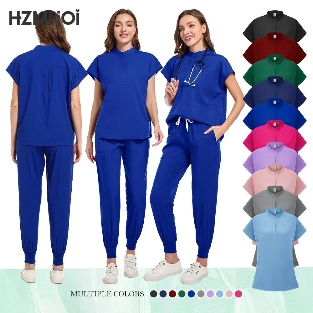 Medical Uniforms Women Scrubs Sets Nurse Nursing Work Clothes Beauty Salon Spa Surgical Suit Lab Hospital Overall