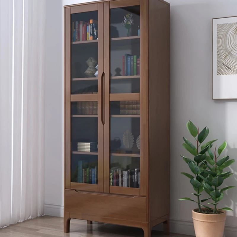 

Glass Display Book Filing Shelf Bedroom Pantry Drawer Book Shelf Wood Children Side Libreria Estanteria Home Furniture RR50BC