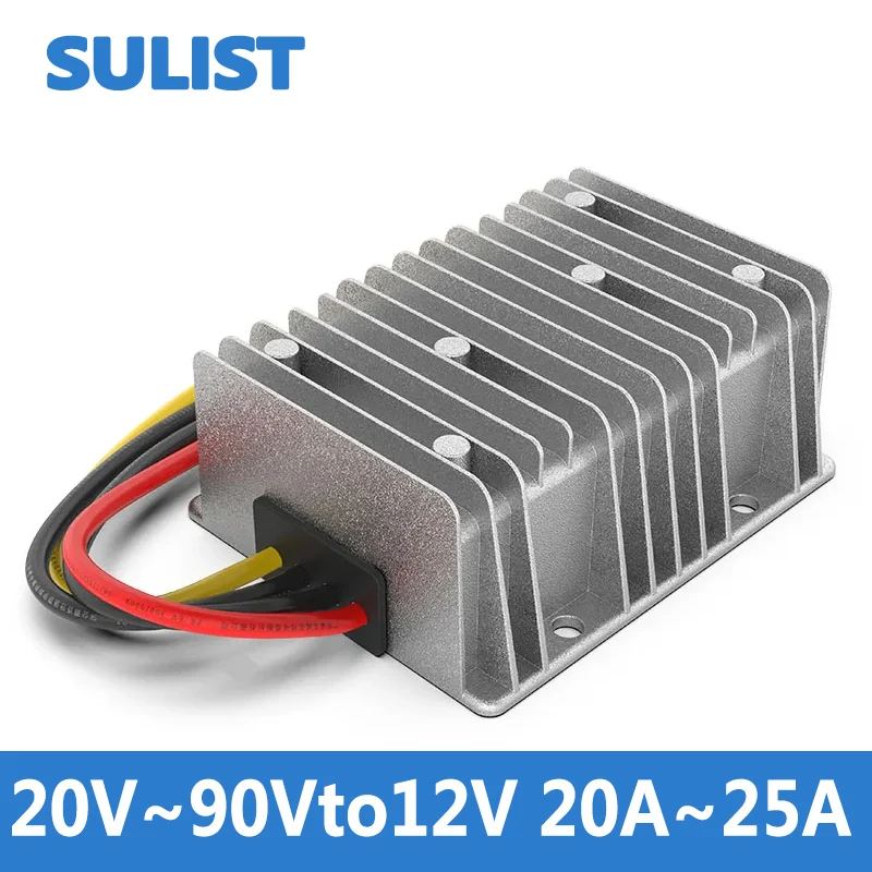 24 В 36 В до 12 в 25 А бортовой редуктор напряжения 48 в 60 в до 12 В 20 А стабилизированный водонепроницаемый источник питания от 72 В до 12 в 23 а трансформатор