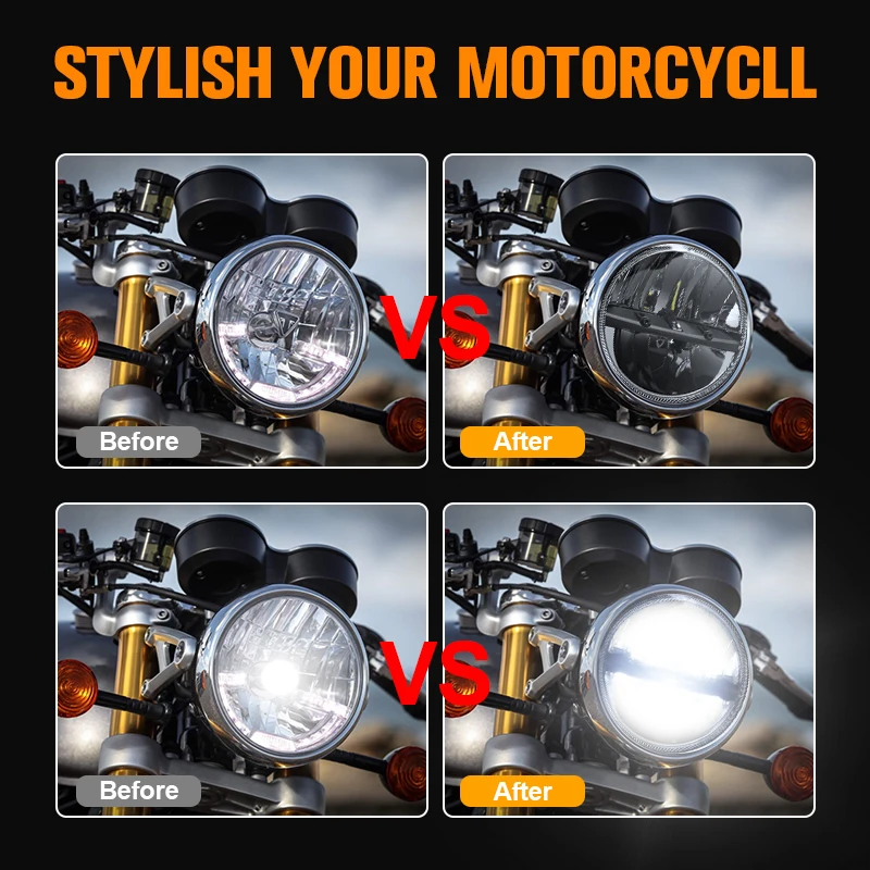 7-дюймовая круглая светодиодная проекционная фара для мотоцикла Harley FLD 2012-2016 Davidson