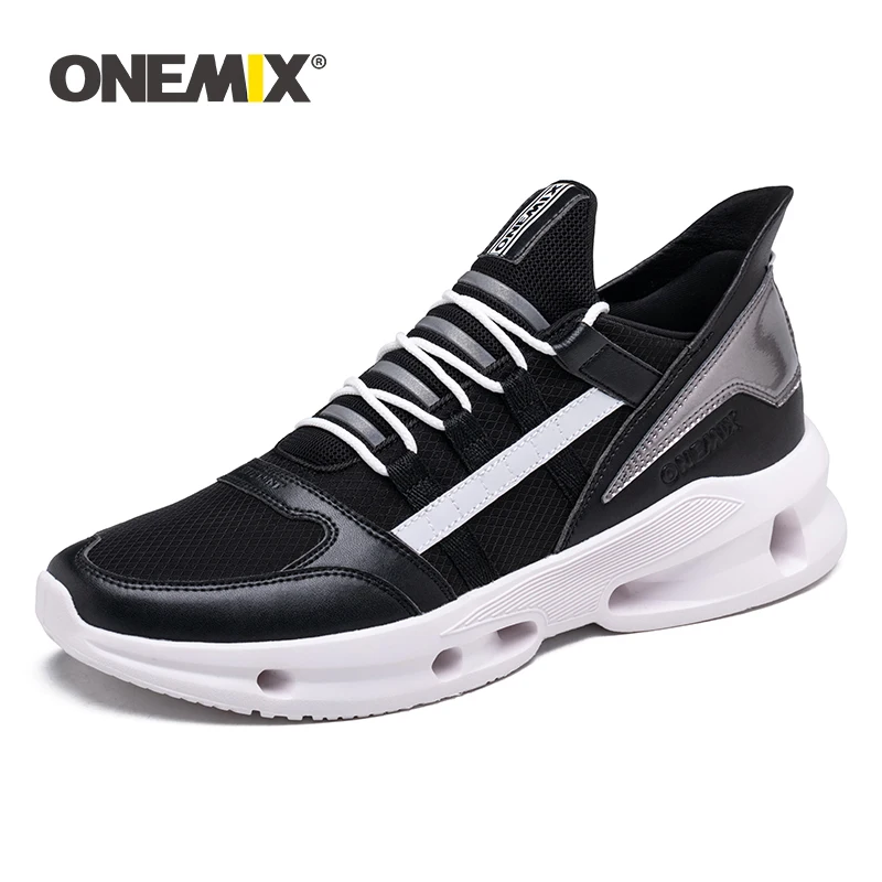 

Кроссовки мужские ONEMIX для бега, летние, дышащие, сетчатые, Нескользящие, с резиновой подошвой