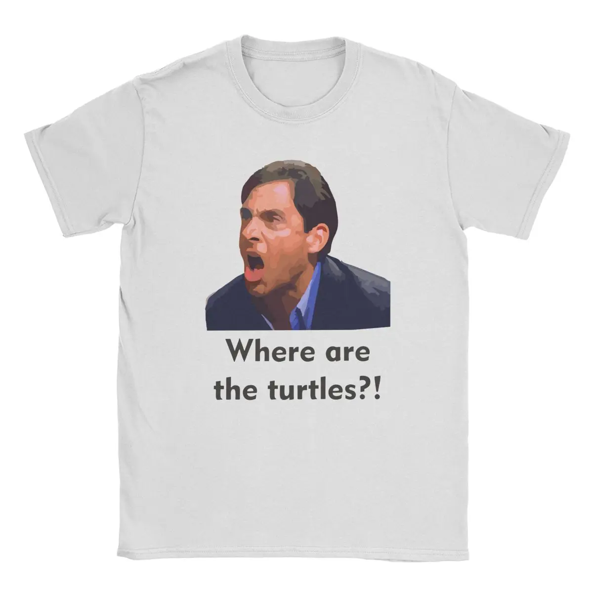 

Men Women T-Shirts Where Are The Turtles By Michael Scott Funny Cotton Tees Short Sleeve The Office T Shirts Clothes Original