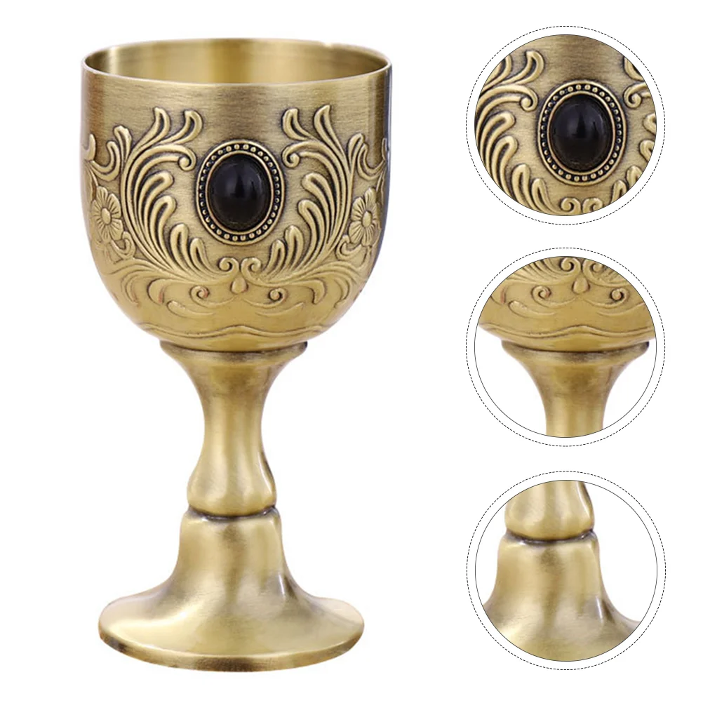 

Vintage Wine Cup High-quality Metal Cup Mini Cup Red Wine Chalice for Party