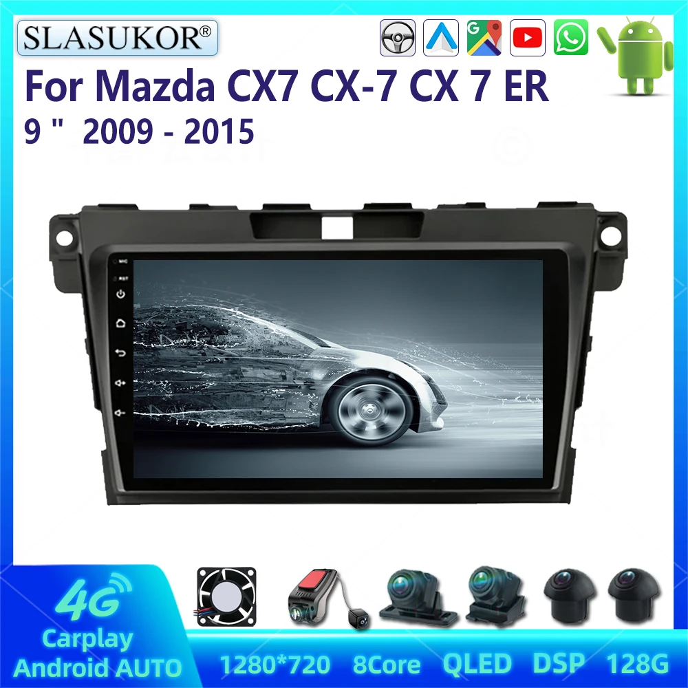 9 Inch Kit For Mazda CX7 CX-7 ER 2009-2015 Android Car Radio Multimedia Video Player Car Audio Stereo Player Navigation System 9 Inch Kit For Mazda CX7 CX-7 ER 2009-2015 Android Car Radio Multimedia Video Player Car Audio Stereo Player Navigation System