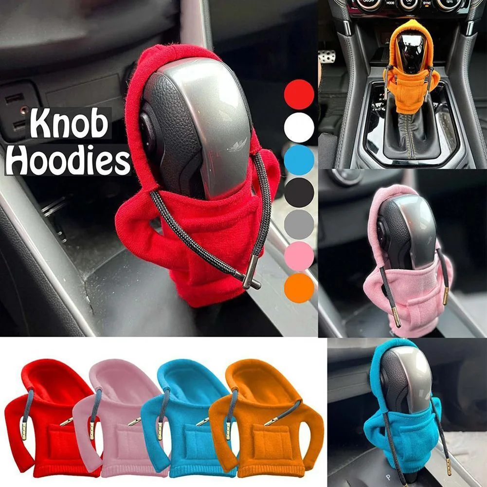 Cotton Polyester Funny Creative Gear Shift Knob Hoodie Sweatshirt Knob Hoodie Cover Car Interior Car Accessories