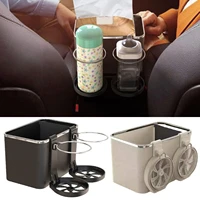 armrest storage box water cup holder abs foldable phone storage console seat organizer multifunctional car organizer car