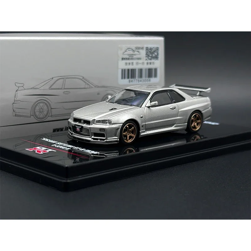 Коллекционная Миниатюрная модель автомобиля inweet № 1:64 Skyline GTR R34 V Spec II