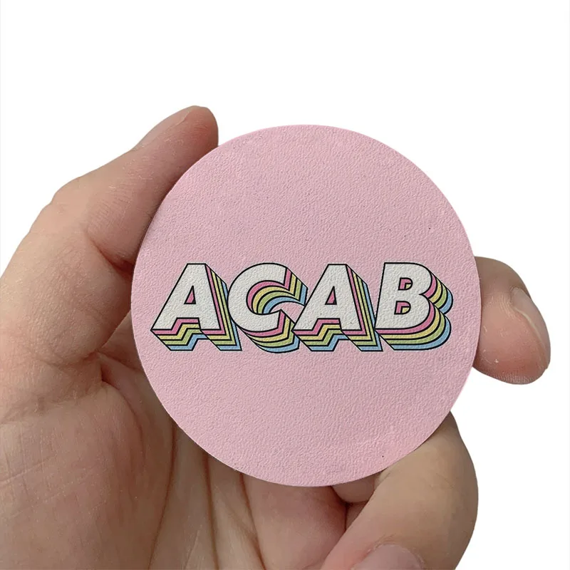 

ACAB rainbow Cute DIY Patches Clothes Hats Jackets Patch Stickers Iron On Patches thermoadhesive Leather Decoration Stickers