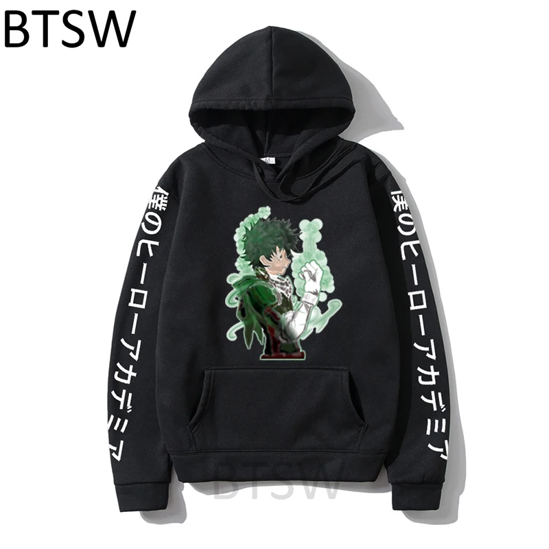 

Izuku Midoriya My Hero Academia Pritned Hoodies 2021 Hot Japanese Anime Hoodie for Men Cozy Tops Pullovers Men Clothing