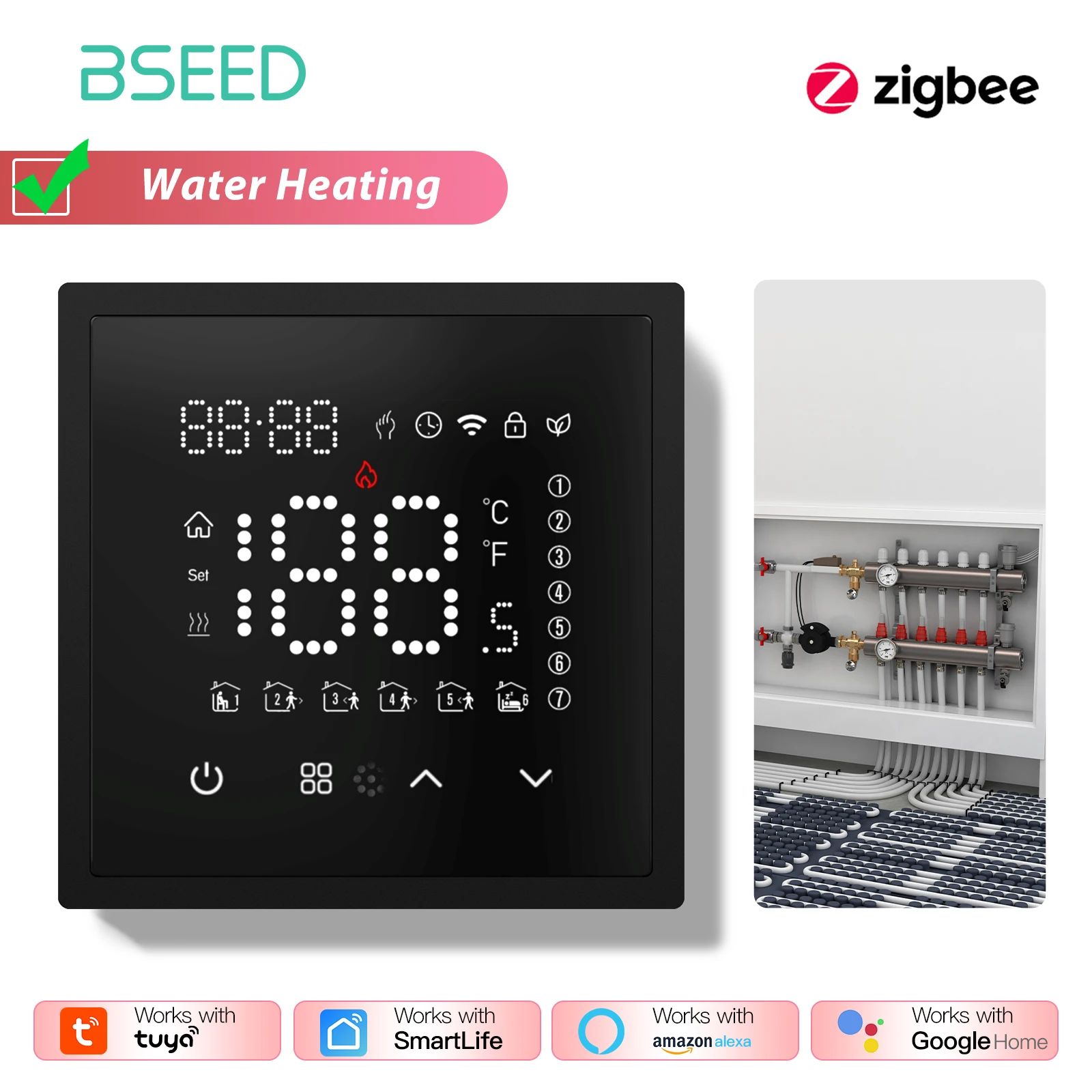 

BSEED Zigbee Термостат для умного дома