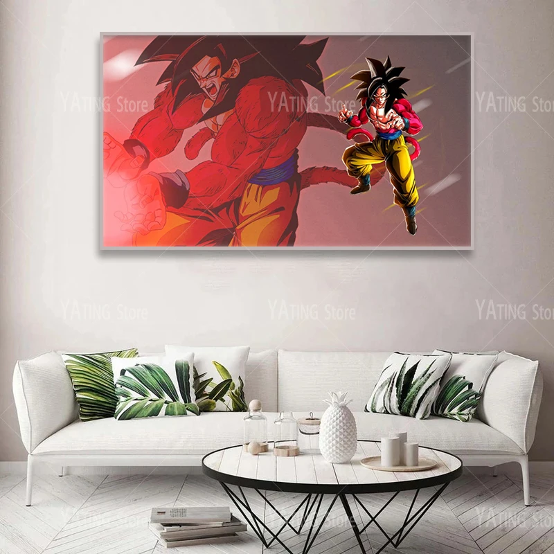 

Anime Dragon Ball Canvas Painting Kakarot Vegeta Character Poster Print Wall Art Pictures and Prints Perfect for Kids Room Decor